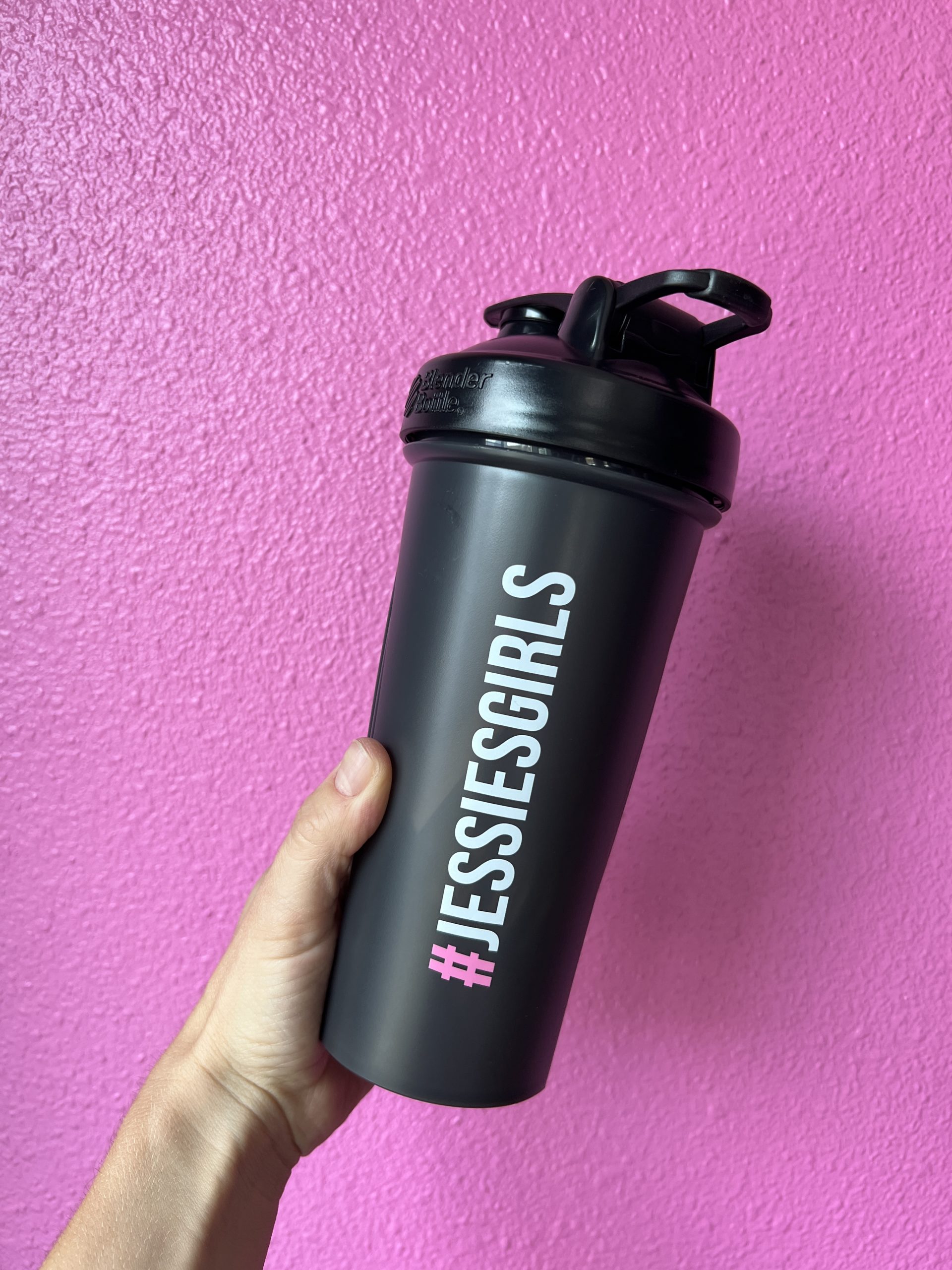 BlenderBottle Classic 28 oz Pink Shaker Cup with Wide Mouth and